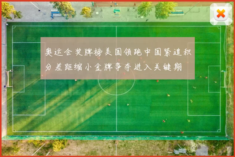 奥运会奖牌榜美国领跑中国紧追积分差距缩小金牌争夺进入关键期